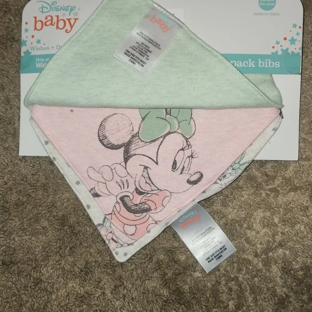 Minnie Mouse bibs 3-pack
